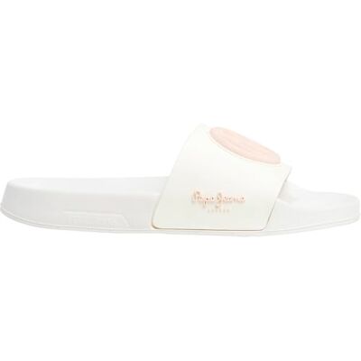 Pepe Jeans Slider Brand W Chaussures pour femme Beige cassé Taille 36, Beige Off Lace Beige, 3 UK Pepe Jeans Slider Brand W Chaussures pour femme Beige cassé Taille 36, Beige Off Lace Beige, 3 UK