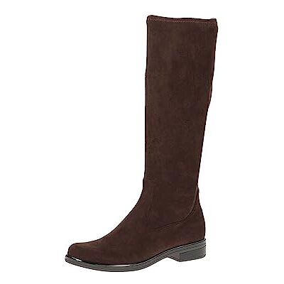 CAPRICE Damen Hohe Stiefel ohne Absatz Kniehoch Vegan, Braun (Dk Brn Stretch), 40 EU CAPRICE Damen Hohe Stiefel ohne Absatz Kniehoch Vegan, Braun (Dk Brn Stretch), 40 EU