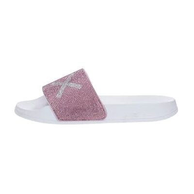 SUN68 Chaussons Blanc/Rose X35205, Blanc, taille unique SUN68 Chaussons Blanc/Rose X35205, Blanc, taille unique