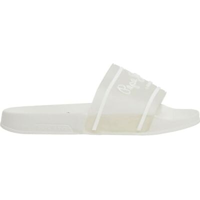 Pepe Jeans Slider WFlip-Flop Translucide Femme, Blanc cassé., 42 EU Pepe Jeans Slider WFlip-Flop Translucide Femme, Blanc cassé., 42 EU