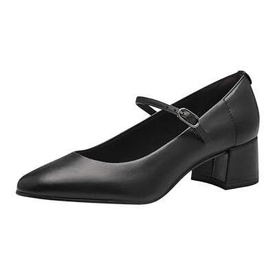 Tamaris Escarpins 1-22311-43 pour femme, Cuir noir noir, 38 EU Tamaris Escarpins 1-22311-43 pour femme, Cuir noir noir, 38 EU
