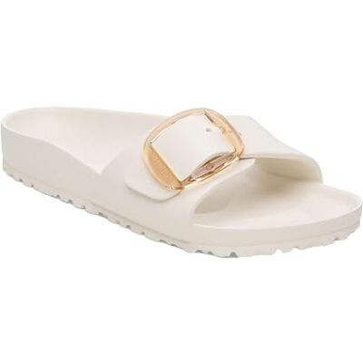 Birkenstock Eva Sandalo Madrid Big Buckle a fascia unica in plastica EVA Eggshell 41 Birkenstock Eva Sandalo Madrid Big Buckle a fascia unica in plastica EVA Eggshell 41