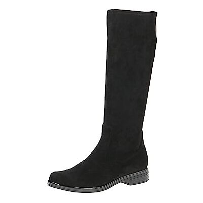 CAPRICE Damen Hohe Stiefel ohne Absatz Kniehoch Vegan, Schwarz (Black Stretch), 38 EU CAPRICE Damen Hohe Stiefel ohne Absatz Kniehoch Vegan, Schwarz (Black Stretch), 38 EU