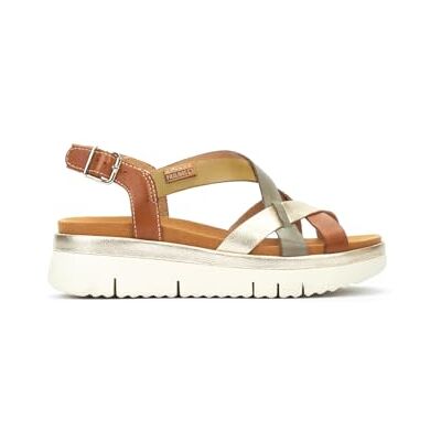 Pikolinos Sandales compensées en cuir Palma pour femme, Brandy Cit, 38 EU Pikolinos Sandales compensées en cuir Palma pour femme, Brandy Cit, 38 EU