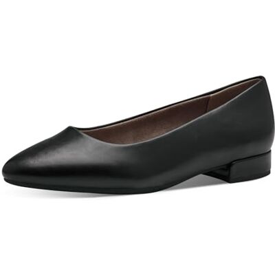 Jana Ballerines pour femme avec talon bloc végétalien, Nappa noir., 37 EU Jana Ballerines pour femme avec talon bloc végétalien, Nappa noir., 37 EU
