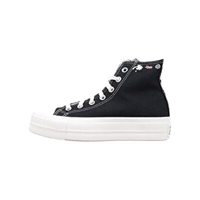 Converse Chuck Taylor All Star Eva Lift Canvas Platform, Baskets Femme, Noir, 32 EU Converse Chuck Taylor All Star Eva Lift Canvas Platform, Baskets Femme, Noir, 32 EU