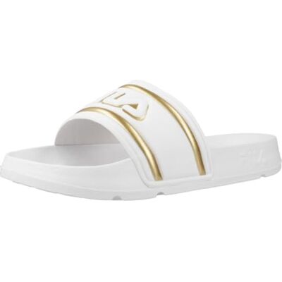 FILA Femme Morro Bay Logo Pantoufles WMN Mocassin, White Gold, 39 EU FILA Femme Morro Bay Logo Pantoufles WMN Mocassin, White Gold, 39 EU