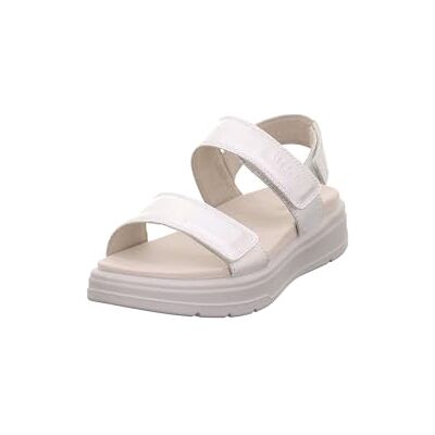 Legero Sandales plates Sunwalker pour femme, Argent métallisé Autres 9250, 38 EU Legero Sandales plates Sunwalker pour femme, Argent métallisé Autres 9250, 38 EU