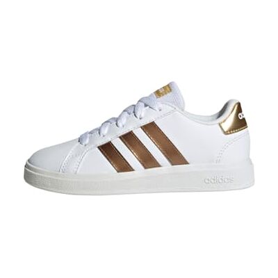 adidas Grand Court Sustainable Lace Mixte enfant Basket, Ftwwht Ftwwht Magold, 38 EU adidas Grand Court Sustainable Lace Mixte enfant Basket, Ftwwht Ftwwht Magold, 38 EU
