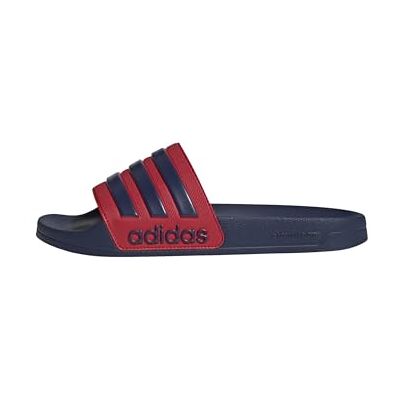 adidas Mixte Adilette Shower Slides, dark blue/dark blue/better scarlet, 37 EU adidas Mixte Adilette Shower Slides, dark blue/dark blue/better scarlet, 37 EU