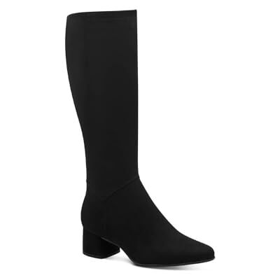 MARCO TOZZI Bottes hautes pour femme avec talon pointu élégant, Noir, 36 EU MARCO TOZZI Bottes hautes pour femme avec talon pointu élégant, Noir, 36 EU