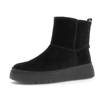Gabor Bottines Chelsea pour femme, meilleur ajustement, peau d'agneau, doublure chaude, Noir 17., 35.5 EU Gabor Bottines Chelsea pour femme, meilleur ajustement, peau d'agneau, doublure chaude, Noir 17., 35.5 EU