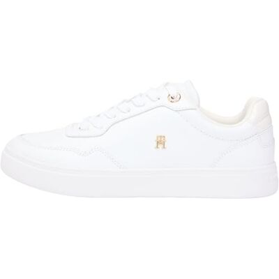 Tommy Hilfiger Baskets basses décontractées pour femme FW0FW09022 Blanc (blanc/écru), 37, Blanc écru, 37 EU Tommy Hilfiger Baskets basses décontractées pour femme FW0FW09022 Blanc (blanc/écru), 37, Blanc écru, 37 EU