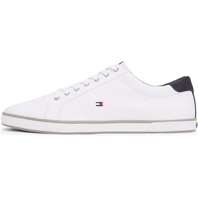 Tommy Hilfiger H2285arlow 1d Fm0fm00596 Homme Baskets vulcanisées, Blanc White, 48 EU Tommy Hilfiger H2285arlow 1d Fm0fm00596 Homme Baskets vulcanisées, Blanc White, 48 EU
