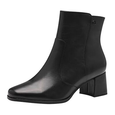 Tamaris Comfort Bottines pour femme avec talon en cuir, Nappa noir., 36 EU Tamaris Comfort Bottines pour femme avec talon en cuir, Nappa noir., 36 EU