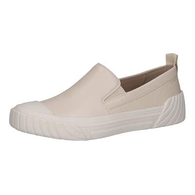 CAPRICE Damen Slipper aus Leder Flach, Cremefarben (Cream Perlato), 38 EU CAPRICE Damen Slipper aus Leder Flach, Cremefarben (Cream Perlato), 38 EU