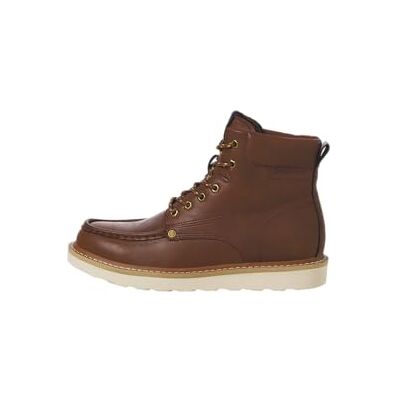 JACK & JONES Bottines à lacets Jfwarchway Pu Moc pour homme, cognac, 41 EU JACK & JONES Bottines à lacets Jfwarchway Pu Moc pour homme, cognac, 41 EU