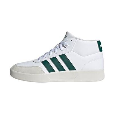 adidas Homme Breaknet Mid Shoes, Ftwr White/Collegiate Green/Core White, 46 EU adidas Homme Breaknet Mid Shoes, Ftwr White/Collegiate Green/Core White, 46 EU