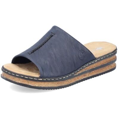 Rieker Mules femmes 62905, Pointure:38 EU, La couleur:bleu Rieker Mules femmes 62905, Pointure:38 EU, La couleur:bleu