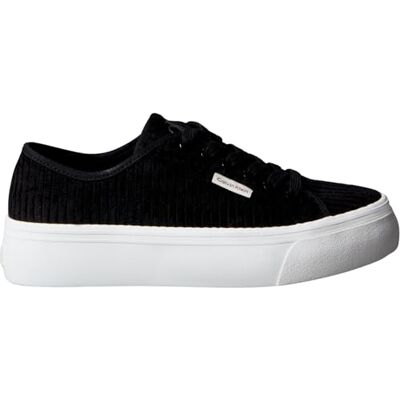 Calvin 8719965074583 Femme Vulc FLATF Lacets Velours Côtelé CK YW0YW02005 Low Top Noir (Black), 37 EU, Noir, 37 EU Calvin 8719965074583 Femme Vulc FLATF Lacets Velours Côtelé CK YW0YW02005 Low Top Noir (Black), 37 EU, Noir, 37 EU