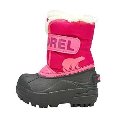 Sorel Snow Commander Waterproof bottes d'hiver imperméables pour enfants, Rouge (Tropic Pink x Deep Blush), 24 EU Sorel Snow Commander Waterproof bottes d'hiver imperméables pour enfants, Rouge (Tropic Pink x Deep Blush), 24 EU