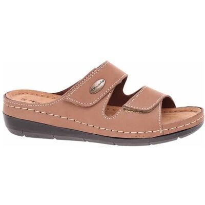 Tamaris Chaussons compensés en cuir pour femme, taupe, 42 EU Tamaris Chaussons compensés en cuir pour femme, taupe, 42 EU