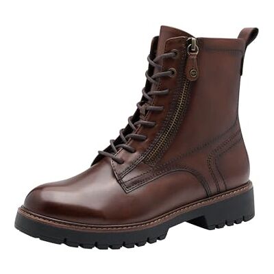 Tamaris Bottines plates en dentelle pour femme 1-25207-45 En cuir muscat Taille 37 EU, Cuir muscat, 37 EU Tamaris Bottines plates en dentelle pour femme 1-25207-45 En cuir muscat Taille 37 EU, Cuir muscat, 37 EU