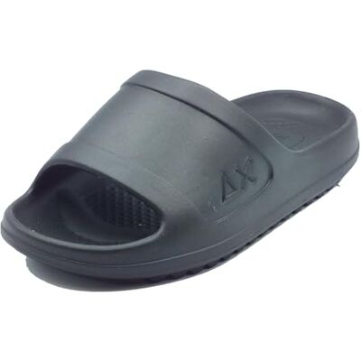 SUN68 X36112 Slippers Monoblock Logo Noir Chaussons pour Homme en Caoutchouc, Noir , 40 EU SUN68 X36112 Slippers Monoblock Logo Noir Chaussons pour Homme en Caoutchouc, Noir , 40 EU