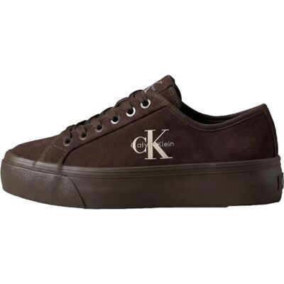 Calvin HW0HW03088 Vulc Chaussures basses en daim à lacets pour femme Violet (Bordeaux), pointure 38 Calvin HW0HW03088 Vulc Chaussures basses en daim à lacets pour femme Violet (Bordeaux), pointure 38