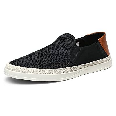 Bruno Marc Mocassins Espadrilles Respirant Chaussures plates Slip on Mocassins Doux Confort Classique Chaussures, Noir , 41 EU Bruno Marc Mocassins Espadrilles Respirant Chaussures plates Slip on Mocassins Doux Confort Classique Chaussures, Noir , 41 EU
