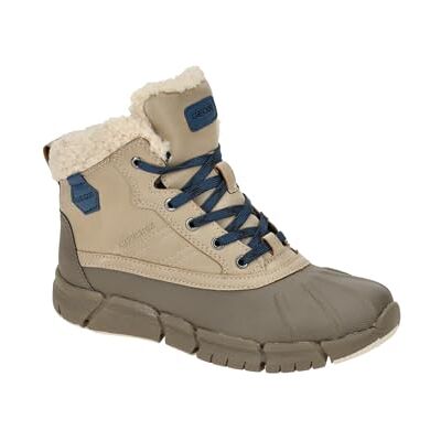 Geox Garçon Flexyper Boy B ABX Bateau à Cheville, Beige Blue, 35 EU Geox Garçon Flexyper Boy B ABX Bateau à Cheville, Beige Blue, 35 EU