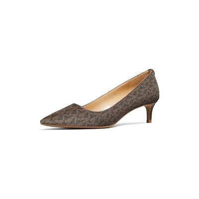 Michael Kors Alina Flex Kitten Pump, Chaussures à talons pour femme, marron, 36.5 EU Michael Kors Alina Flex Kitten Pump, Chaussures à talons pour femme, marron, 36.5 EU
