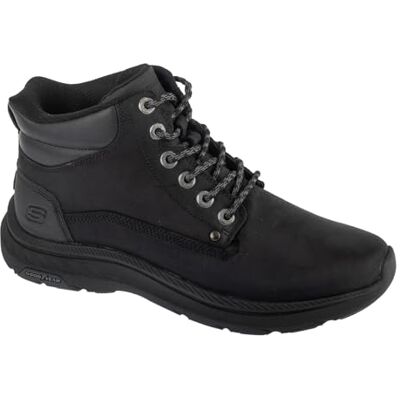 Skechers 205333 BBK Bottes à lacets en cuir et synthétique pour homme Noir, Noir , 42 EU Skechers 205333 BBK Bottes à lacets en cuir et synthétique pour homme Noir, Noir , 42 EU