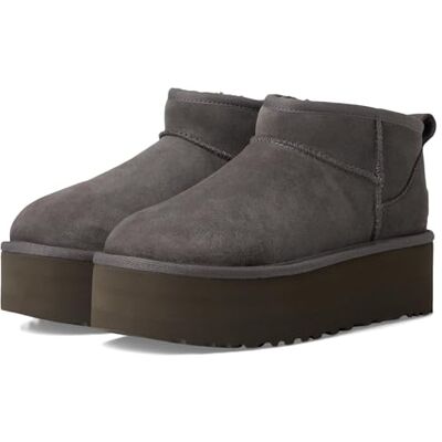 UGG Bottes Classic Ultra Mini Platform pour femme, gris foncé, 38 EU UGG Bottes Classic Ultra Mini Platform pour femme, gris foncé, 38 EU