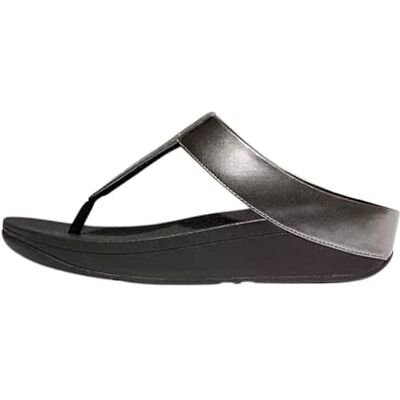Fitflop Fino Glitterdust Metallic Toe-Post Sandals, Sandales Femme, gris, 40 EU Fitflop Fino Glitterdust Metallic Toe-Post Sandals, Sandales Femme, gris, 40 EU