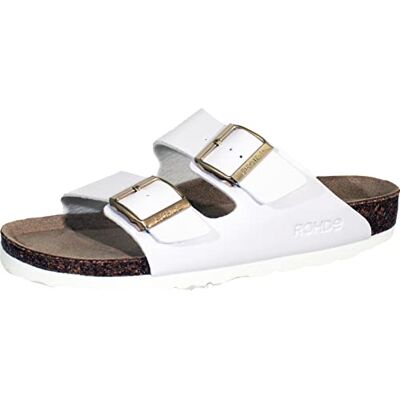 Rohde Chaussons Alba pour femme, 09 blanc laqué, 36 EU Rohde Chaussons Alba pour femme, 09 blanc laqué, 36 EU