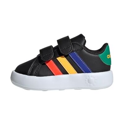 adidas Grand Court 2.0 Shoes Kids Mixte enfant Chaussures de tennis, Core Black/Lucid Blue/Court Green, 22 EU adidas Grand Court 2.0 Shoes Kids Mixte enfant Chaussures de tennis, Core Black/Lucid Blue/Court Green, 22 EU