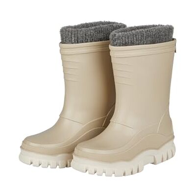Sterntaler Bottes en caoutchouc doublées unisexes pour enfant, beige, 27 EU Sterntaler Bottes en caoutchouc doublées unisexes pour enfant, beige, 27 EU