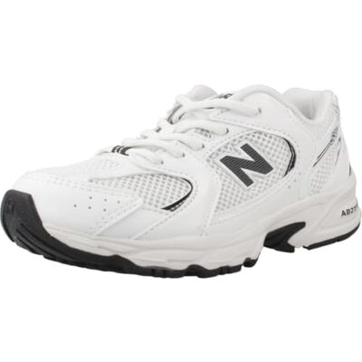 New Balance 530 Kids Chaussures Enfant, Système ABZORB, Lacets élastiques. Numéros de 21 à 35, Blanc, 21 EU New Balance 530 Kids Chaussures Enfant, Système ABZORB, Lacets élastiques. Numéros de 21 à 35, Blanc, 21 EU