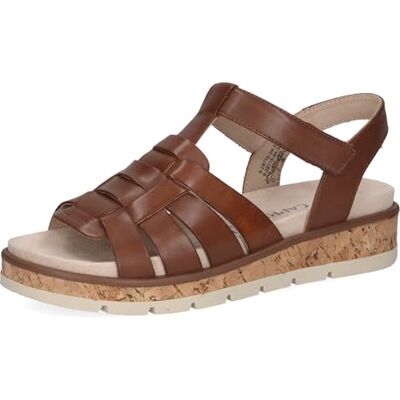 CAPRICE Damen Sandale mit Absatz aus Leder, Weiß (OFFWHITE NAPPA), 39 CAPRICE Damen Sandale mit Absatz aus Leder, Weiß (OFFWHITE NAPPA), 39