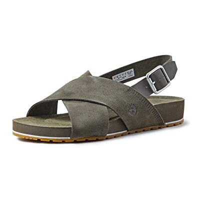 Timberland Sandales Malibu Waves Basic X Strap pour femme, Daim olive., 36 EU Timberland Sandales Malibu Waves Basic X Strap pour femme, Daim olive., 36 EU