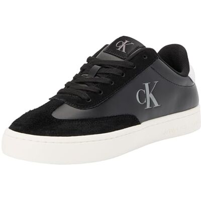 Calvin Baskets classiques à semelle basse Mg Mix Yw0yw01611 pour femme, noir, noir, blanc brillant, 39.5 EU Calvin Baskets classiques à semelle basse Mg Mix Yw0yw01611 pour femme, noir, noir, blanc brillant, 39.5 EU