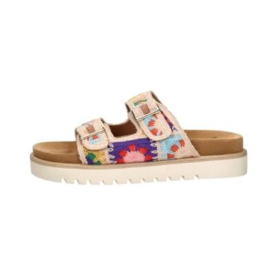 MUSTANG Sandales à lanières pour femme, Rose Multi., 38 EU MUSTANG Sandales à lanières pour femme, Rose Multi., 38 EU