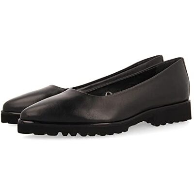 GIOSEPPO Ballerines noires en cuir avec semelle type piste pour femme sauchie, Noir, 36 EU GIOSEPPO Ballerines noires en cuir avec semelle type piste pour femme sauchie, Noir, 36 EU