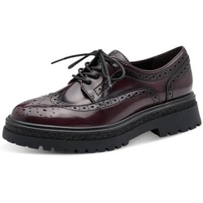 Tamaris 1-23619-45Oxford Chaussures à lacets pour femme, merlot, 37 EU Tamaris 1-23619-45Oxford Chaussures à lacets pour femme, merlot, 37 EU