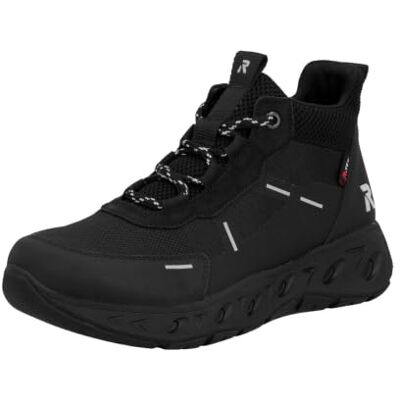 Rieker Baskets montantes M6500 pour femme Noir 38 EU, Noir, 38 EU Rieker Baskets montantes M6500 pour femme Noir 38 EU, Noir, 38 EU