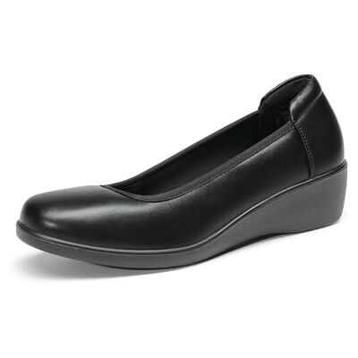 DREAM PAIRS Escarpins à talons bas confortables à enfiler à bout rond pour femme, Noir , 37.5 EU DREAM PAIRS Escarpins à talons bas confortables à enfiler à bout rond pour femme, Noir , 37.5 EU