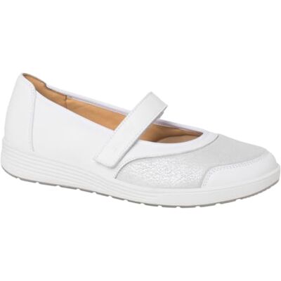 Ganter Ballerines Klara pour femme, Blanc cassé, 39 EU large Ganter Ballerines Klara pour femme, Blanc cassé, 39 EU large