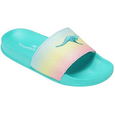 KangaROOS Sandales K-Slide Shine pour fille, Ocean Rainbow, 31 EU KangaROOS Sandales K-Slide Shine pour fille, Ocean Rainbow, 31 EU