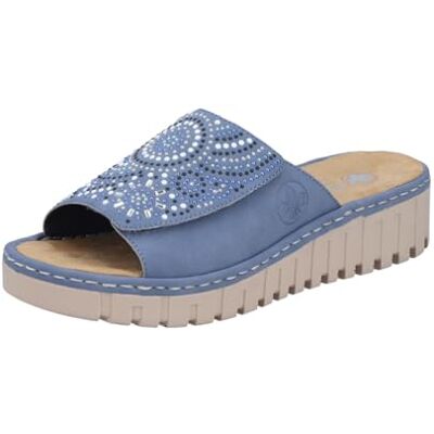 Rieker V1395 Mules pour femme Bleu 39 EU Rieker V1395 Mules pour femme Bleu 39 EU